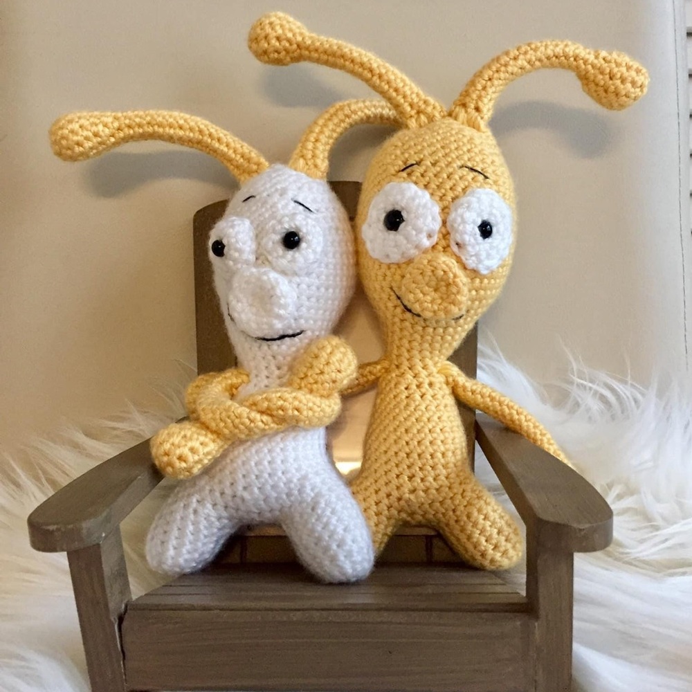 NEW Handmade Amigurumi Crochet Coolest Aliens, Wedding Gift, Decor